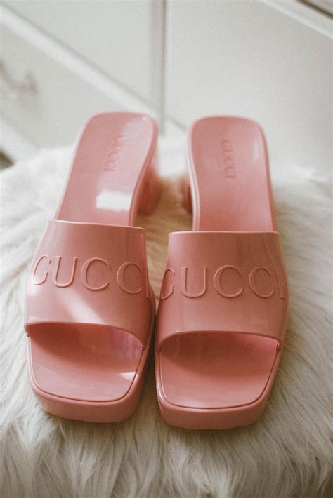 gucci rubber slides review|gucci rubber slides women's.